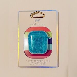 Dabney Lee | Neon Beaded AirPod Case | Sparkling ✨ Blue